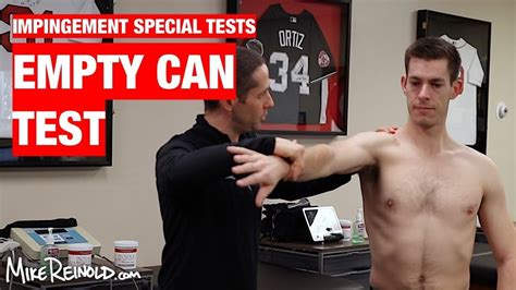 shoulder overhead compression special tests|o'brien's test vs empty can.